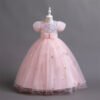 Brillante Falda Larga Vestido NiñaTQE050