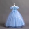 Brillante Falda Larga Vestido NiñaTQE050