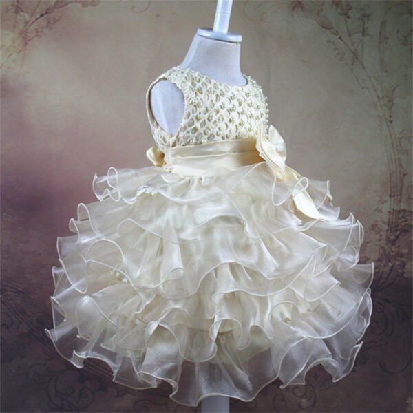Especial Tutu Vestido Decorados Moño para Bautizo TQE058