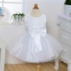 Estilo Moño Vestido Niña Sin Mangas para Bautizo TQE062