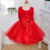 Estilo Moño Vestido Niña Sin Mangas para Bautizo TQE062