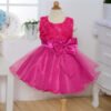 Estilo Moño Vestido Niña Sin Mangas para Bautizo TQE062