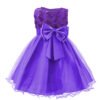 Estilo Moño Vestido Niña Sin Mangas para Bautizo TQE062