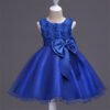Estilo Moño Vestido Niña Sin Mangas para Bautizo TQE062