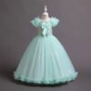 Especial Vestido Niña Falda Hasta Suelo Mangas Voladoras TQE065