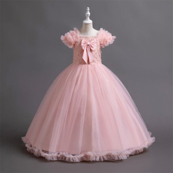 Especial Vestido Niña Falda Hasta Suelo Mangas Voladoras TQE065