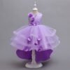 Vestido Niña Falda de Gasa Con Especial Flores TQE066
