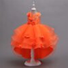 Vestido Niña Falda de Gasa Con Especial Flores TQE066