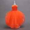 Vestido Niña Falda de Gasa Con Especial Flores TQE066