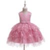 Falta Pegados Perlas Manuales Vestido Niña para Bautizo TQE067