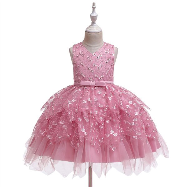 Falta Pegados Perlas Manuales Vestido Niña para Bautizo TQE067