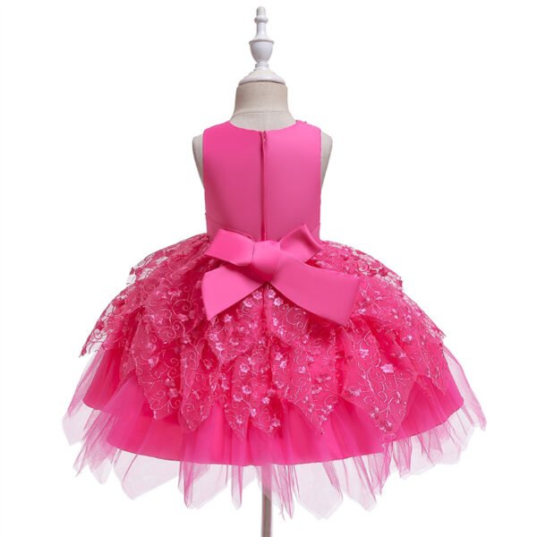 Falta Pegados Perlas Manuales Vestido Niña para Bautizo TQE067