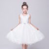 Vestido Niña Con Encaje Sin Mangas para Bautizo TQE069