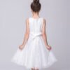Vestido Niña Con Encaje Sin Mangas para Bautizo TQE069