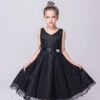 Vestido Niña Con Encaje Sin Mangas para Bautizo TQE069
