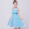 Vestido Niña Con Encaje Sin Mangas para Bautizo TQE069