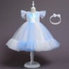 Especial Vestido Niña Mangas Voladras Encima Lentejuelas TQE070