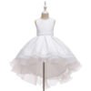Encaje Vestido Niña Falda Hasta Suelo para Bautizo TQE072