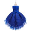 Encaje Vestido Niña Falda Hasta Suelo para Bautizo TQE072