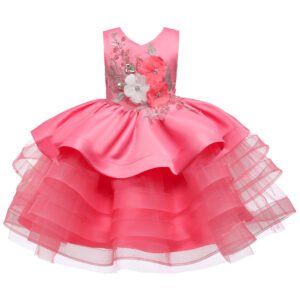 Clasico Estilo Flor Vestido Niña TQE074