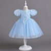 Vestido Niña Falda Con Bordados Perlas TQE076
