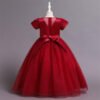 Vestido Niña Falda Hasta Suelo Bordados Perla TQE078