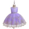 Vestido Niña Falda Con Bordo de Encaje Especial TQE088