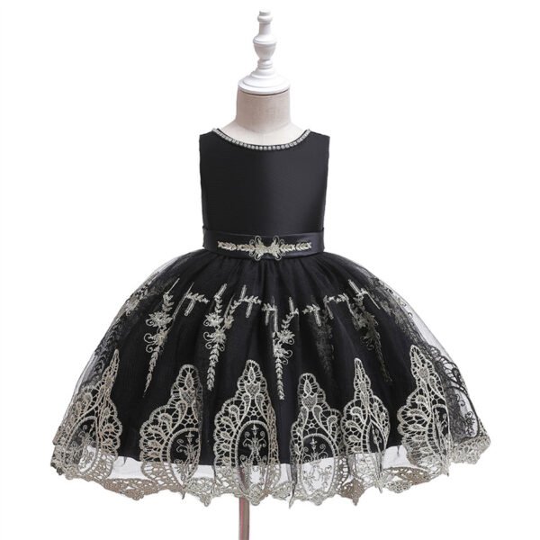 Vestido Niña Falda Con Bordo de Encaje Especial TQE088