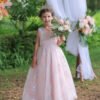 Vestido Niña de Una Pieza Con Especiales Bordados TQE089