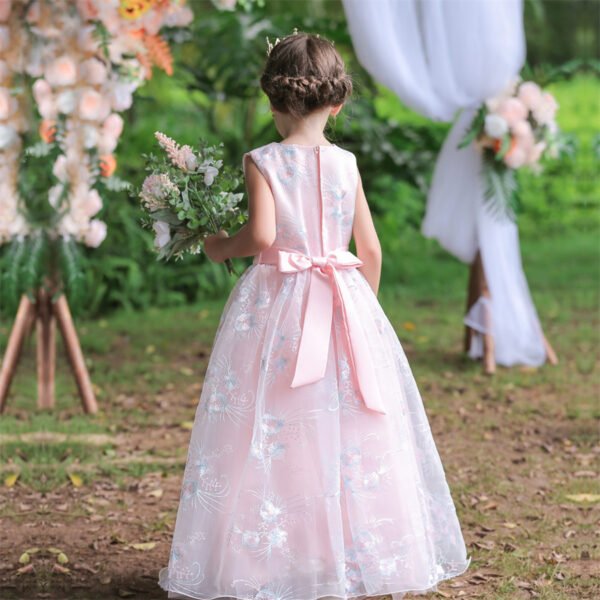 Vestido Niña de Una Pieza Con Especiales Bordados TQE089