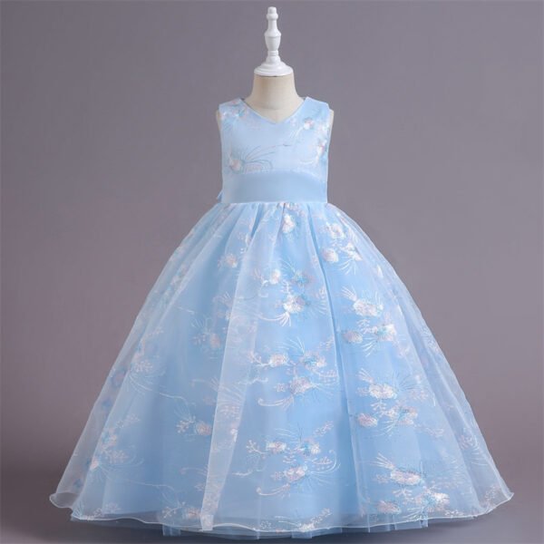 Vestido Niña de Una Pieza Con Especiales Bordados TQE089