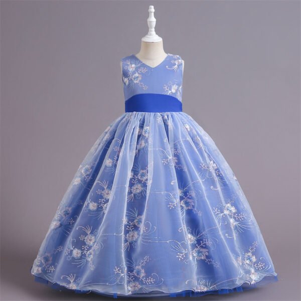 Vestido Niña de Una Pieza Con Especiales Bordados TQE089