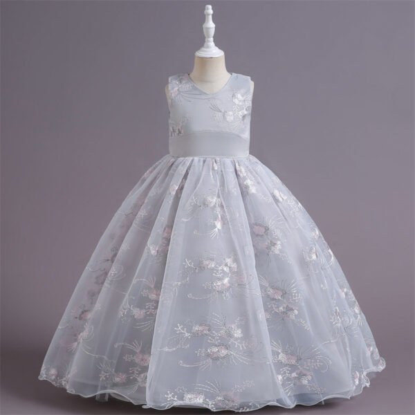 Vestido Niña de Una Pieza Con Especiales Bordados TQE089