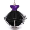 Colores Combinados Vestido Niña Falda de Gasa y Encima Lentejuelas TQE090