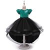 Colores Combinados Vestido Niña Falda de Gasa y Encima Lentejuelas TQE090