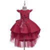 Vestido Niña Falda Hasta Suelo Con Mangas Voladoras TQE091