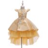Vestido Niña Falda Hasta Suelo Con Mangas Voladoras TQE091