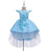 Vestido Niña Falda Hasta Suelo Con Mangas Voladoras TQE091