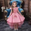 Vestido Niña Falda Hasta Suelo Con Mangas Voladoras TQE091