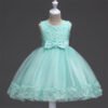 Vestido Niña Falda Con Bordo de Encaje Decorados de Flores TQE092