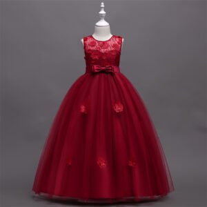 Vestido Niña Falda Larga Agata Talle Alto TQE094