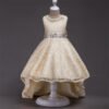 Vestido Niña de Encaje Falda Hasta El Suelo TQE095