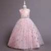 Vestido Niña Falda Larga Lentejuelas de Nieve para Primera Comunion TQE097