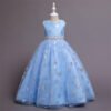Vestido Niña Falda Larga Lentejuelas de Nieve para Primera Comunion TQE097