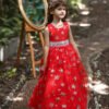 Vestido Niña Falda Larga Lentejuelas de Nieve para Primera Comunion TQE097