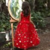 Vestido Niña Falda Larga Lentejuelas de Nieve para Primera Comunion TQE097