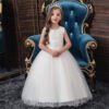 Elegante Vestido Niña Falda Larga para Primera Comunion TQE098