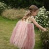 Largo Pink Tutu Vestido Niña TQL02