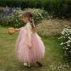Largo Pink Tutu Vestido Niña TQL02