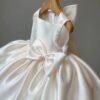 Clasico Mint Vestido Niña de Raso para Bautizo TQL05